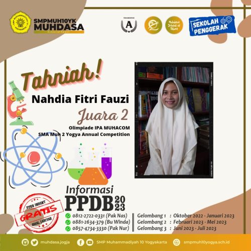 Lomba MUHACOM Cabang Olimpiade IPA di SMA Muhammadiyah 2 Yogyakarta.