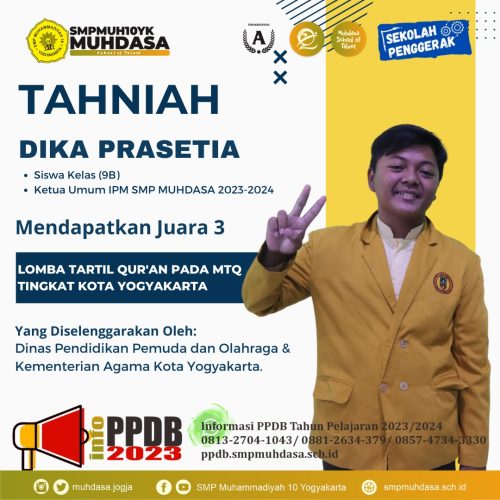 Dika Prasetia Juara 3 Lomba Tartil Quran