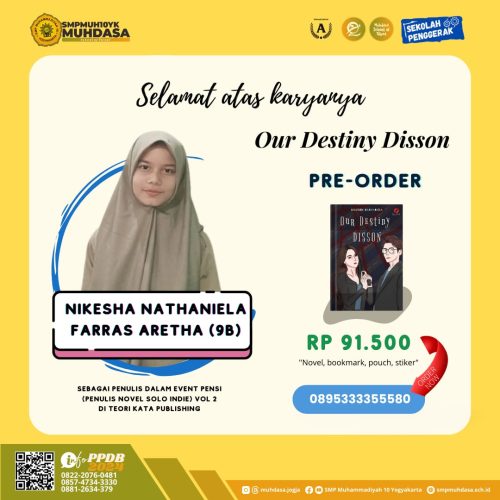 Nikesha Nathaniela Farras Aretha Menulis Karya Buku Novel