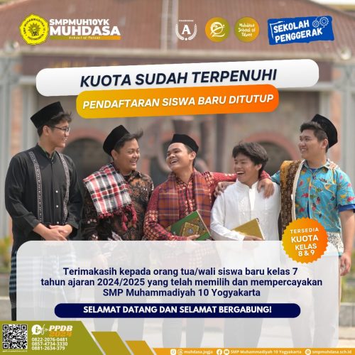 PPDB SMP Muhdasa Tahun Ajaran 2024/2025 Resmi Ditutup