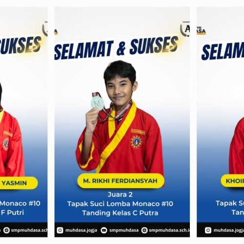 Tahniah! Tiga Siswa Muhdasa Sabet Juara di Tapak Suci Monaco 2025